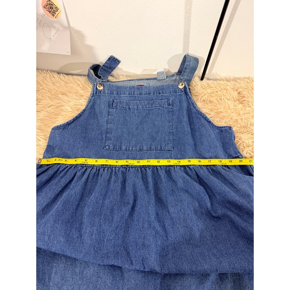 Vintage Sun Belt Denim Fall Applique Jumper Dress L - Picture 4 of 11